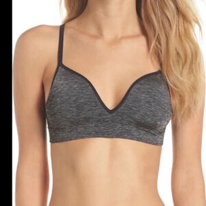 Halogen Women's Pink Seamless Bralette L Wirefree Removable Padding